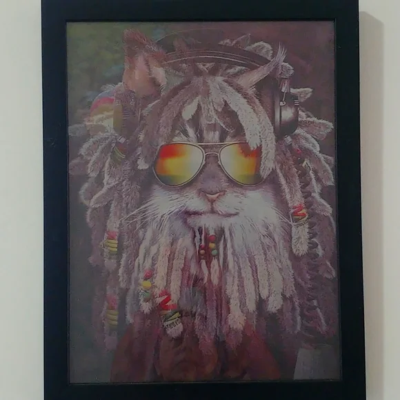 Framed 3D picture - Lion - Picture 5 of 5